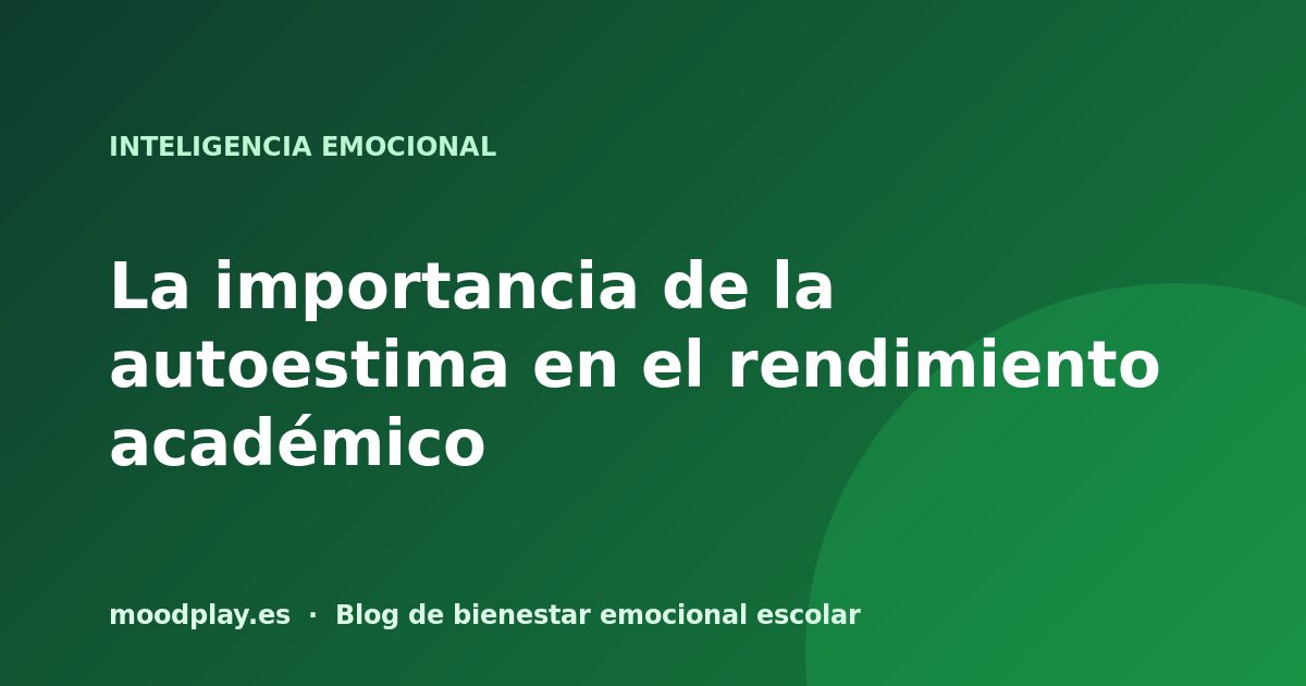 Portada del artículo: La importancia de la autoestima en el rendimiento académico